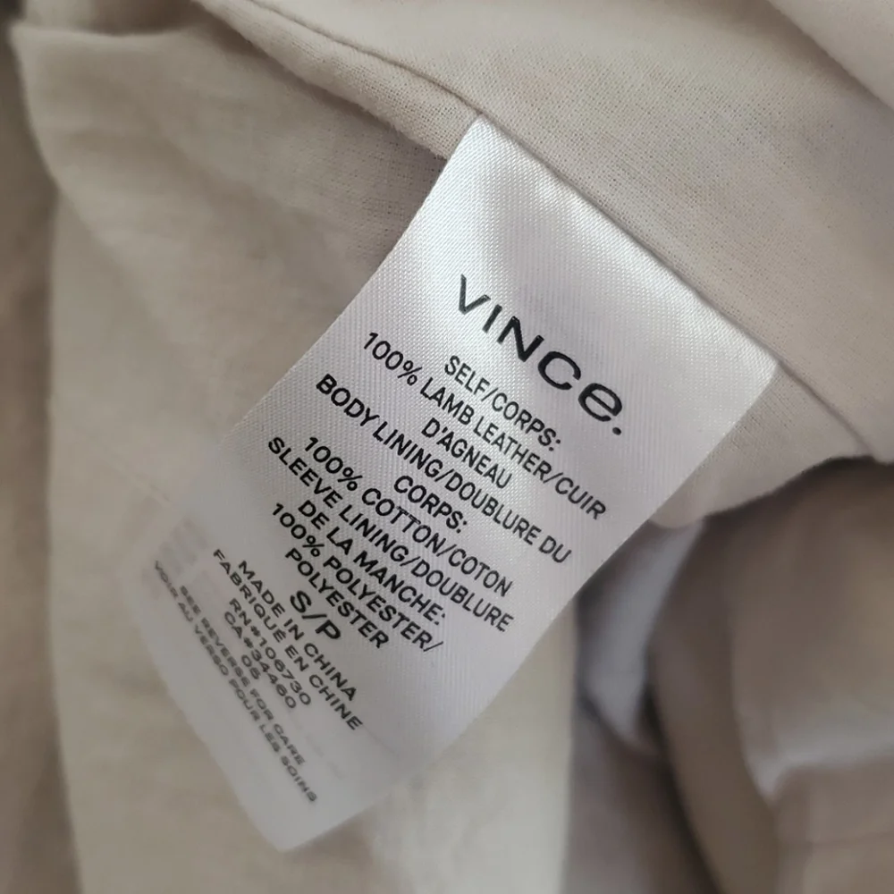 Nwt vince lamb leather jacket retails 995